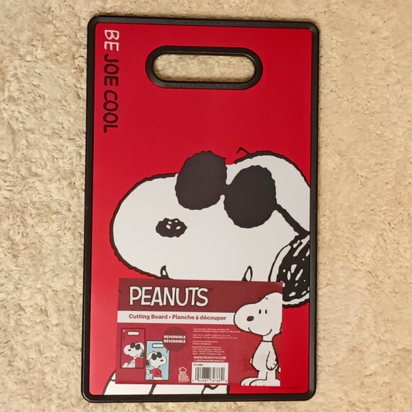 COPY - NWT~Peanuts SNOOPY JOE COOL Reversible Hard Surface Cutting Board 14.5" … - Picture 2 of 2